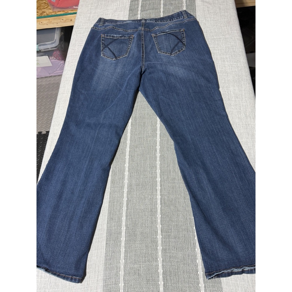 Lane Bryant Bootcut Jeans Blue Tighter Tummy Technology Size 16 Regular - Picture 4 of 7